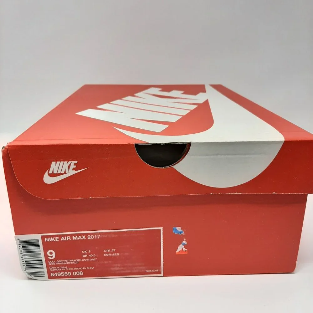 Nike Air Max 2017 (849559-008) Cool Grey Size 9 - Picture 8 of 8